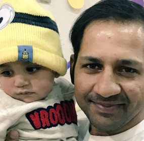 Sarfraz With Son